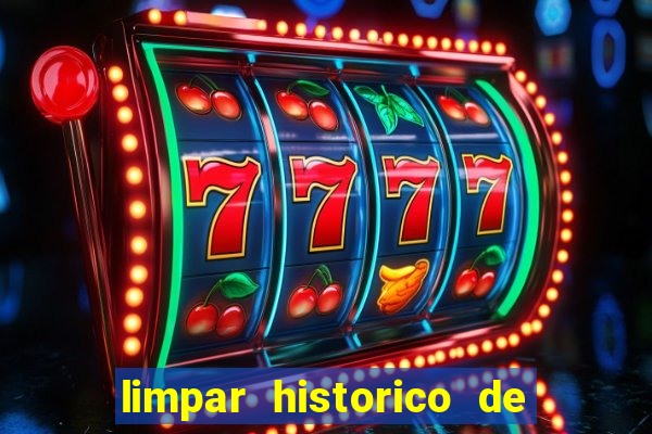 limpar historico de apostas bet365